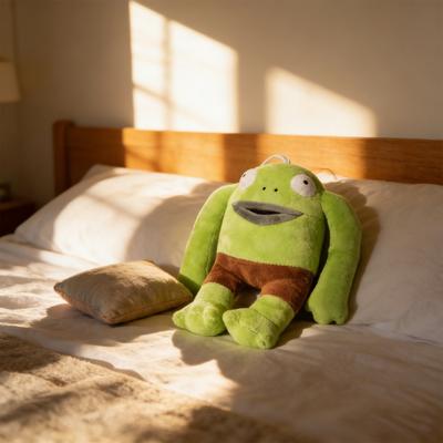 Smiling Friends Herr. Frosch Plüschtier Weiche PP-Baumwolle Gefüllte Puppe mit Sicherer Naht Niedliches Sammlerstück Geschenk für Fans