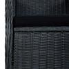 Garden Chairs with Cushions 2 pcs Poly Rattan Dark Grey