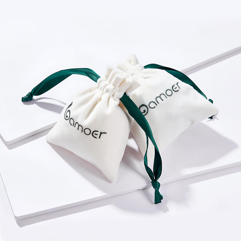 Bamoer 925 Sterling Silver čtvercový prsten s kubickými zirkony pro Womwen Jemné šperky Móda Geometrický prsten Promise Zásnubní dárek