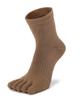 WIOIW Sports Socks for Outdoor Thick Pile Thick Towel Set of 3 Women's Five-Toe Socks, Running, Trekking, Sole, Fabric, Cotton,