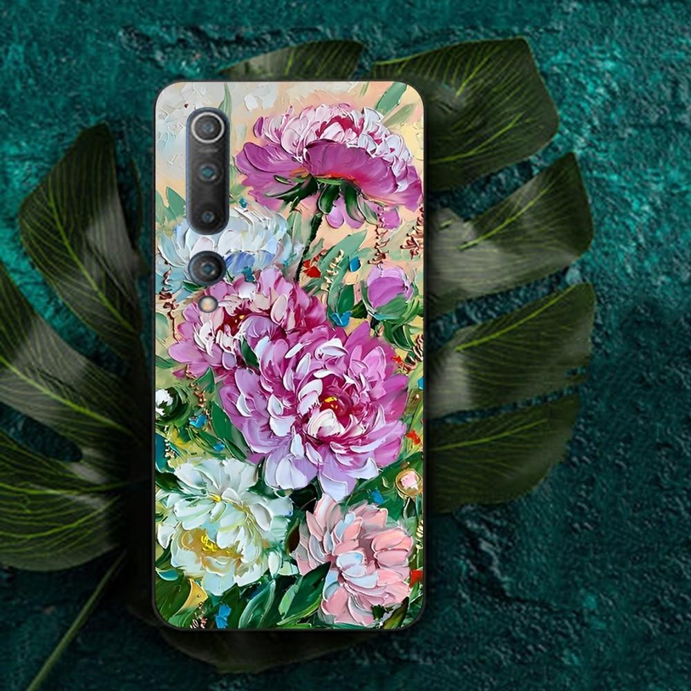 

Paint oil Flower Art Phone Case For Redmi Note 4 X 5 A 6 7 8 Pro T 9 Pro 9S 10 Pro 11 Pro 11S 11Epro PocoM3pro For Redmi 9A