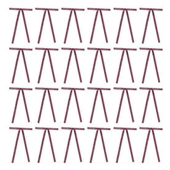 24 Pcs Christmas Velvet Bows Pre-Tied Ribbon Bows Vintage Wreath Bow for Gift Wrapping Christmas Tree Door Garland Home Decor Party Celebrations