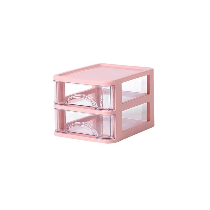 Clear Storage Organizer Desk Organizer with Drawers Plastic Stationery Organizer Makeup Organizer Storage Box for Office