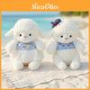 Cute Sheep Plush Toys With Checkered Dress And Hat Decoration For Home Decor And Photography Props