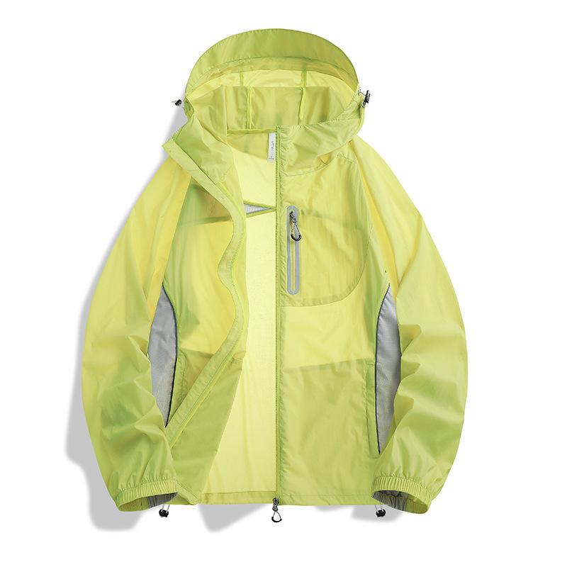 OOTD Outdoor Sunscreen Clothing Men's and Women's Summer UPF10 + UV Protection Lightweight Casual Hooded Couple Top