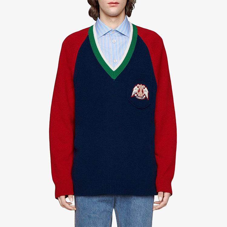 GUCCI V Neck Wool Sweater 575504-XKATG-4278