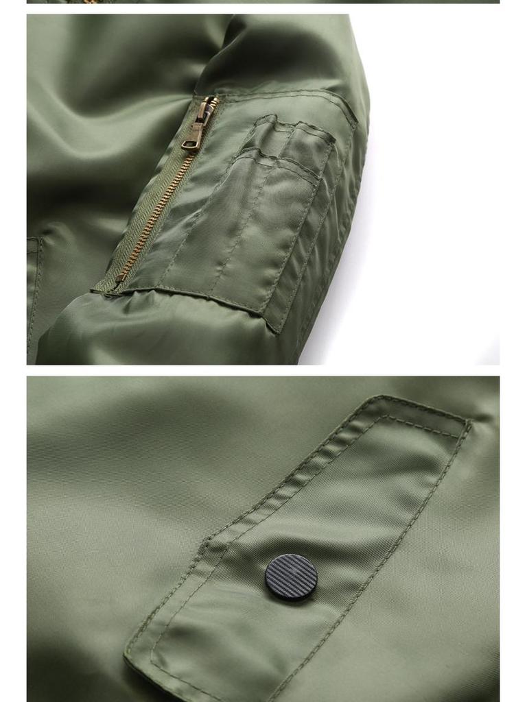 Men's Spring/Autumn Stand-Up Collar MA-1 Pilot Jacket