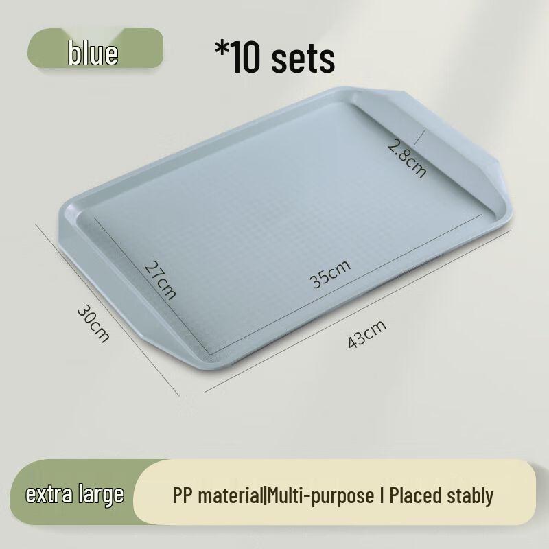 Small Rectangular White Plastic Serving Tray