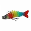 Lifelike Multi-Joint Silicone Soft Swimbait Fishing with Weighted Body for Trout