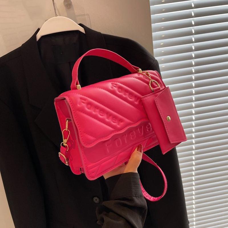 New Fashion Shoulder Bag Quilted PU Leather Ladies Square Handbags Brand Designer Small Crossbody Bags