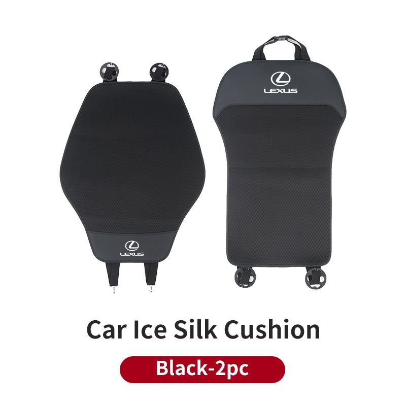 Car Ice Silk Seat Cushion Backrest Seat Cover Waist Pad Interior For Lexus UX250h RX450h CT200h RX400h NX300h RX350 RX300 GX4