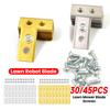 30/45pcs Lawn Mower Cutter Blade for Worx Landoid Lanmower WG754E WG791E Stainless Steel Robot Mower Replacement Blade