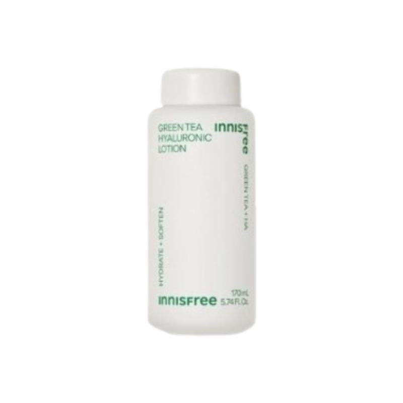 Innisfree Green Tea Hyaluronic Acid Lotion 170ml | Lightweight Moisturizing Emulsion for Dry & Sensitive Skin | Korean Hydration Skincare