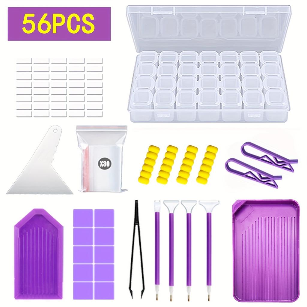 5D DIY Diamond Painting Tools Kits Drill Plate Tool Set Mosaic Glue Pen Kit Storage Containers Diamond Embroidery Accessories