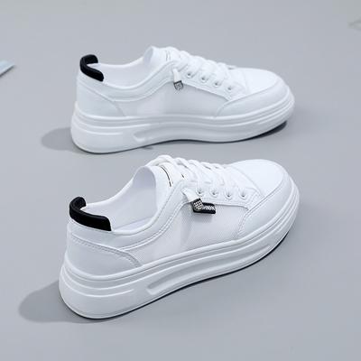 6612 New Women's Shoes Platform White Shoes Women's Summer Versatile Board Shoes Mesh Breathable Shoes Trend