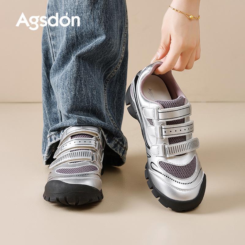 Augustine Platform German Training Shoes Women's 2025 New Autumn and Winter Velcro Racing Shoes Casual Ballet Forrest Gump Shoes