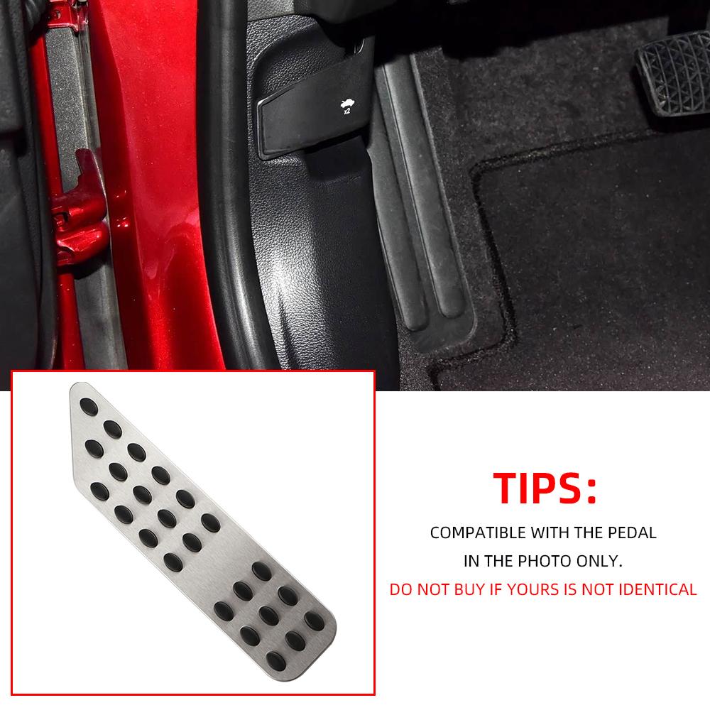 Car Footrest Foot Rest Pedal Cover for Chevrolet Cruze Trax Sonic Malibu Equinox LHD Dead Pedal Stainless Steel Pad Accessories