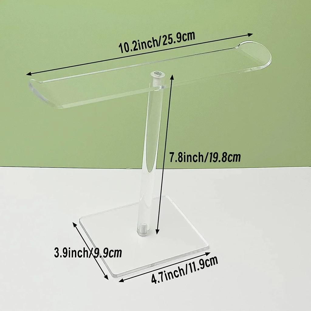 Acrylic Headband Holder Hair Accessories Organizer Clear Stand for Girls Clear Hair Ties Holder Headband Display Stand