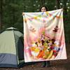 1pc, Happy Mickey & Minnie Blanket Soft Throw for Room Decor, Perfect Gift for Family and Friend, Living Room, Travel, Camping