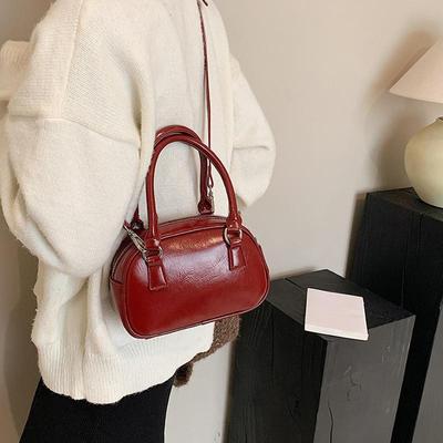 Underarm Bag All-Match Casual Shoulder Crossbody Bag for Women Girls High Sense Red Small Purse and Handbag KTY
