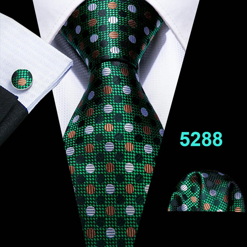 Barry.Wang Zestaw Krawat Poszetka Spinki do Mankietów Jasnofioletowy Szary Niebieski Krata Kwadraty Żakardowo Tkany Ślub