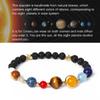 Universe Galaxy Eight Planets Bracelets Solar System Guardian Star Natural Stone Beads Bangles for Women Jewelry Drop Shipping