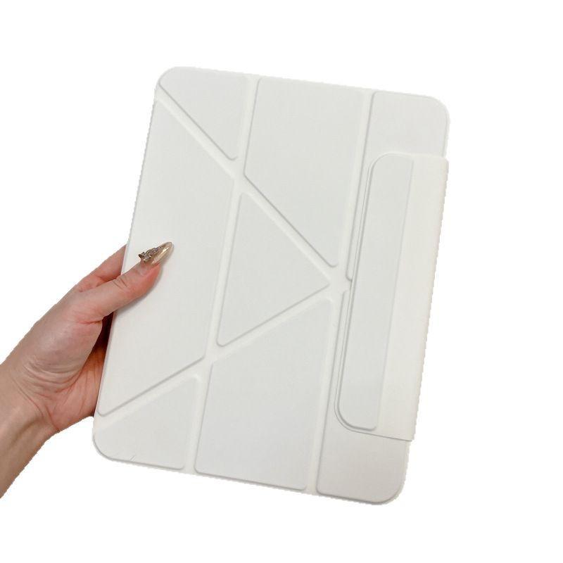 IPad 11. Gen Hülle Mit Magnetischem 360 Grad Drehbaren Ständer Vollständige Abdeckung Stoßfeste Hülle Air 8 Mini 7 Elfenbeinweiß