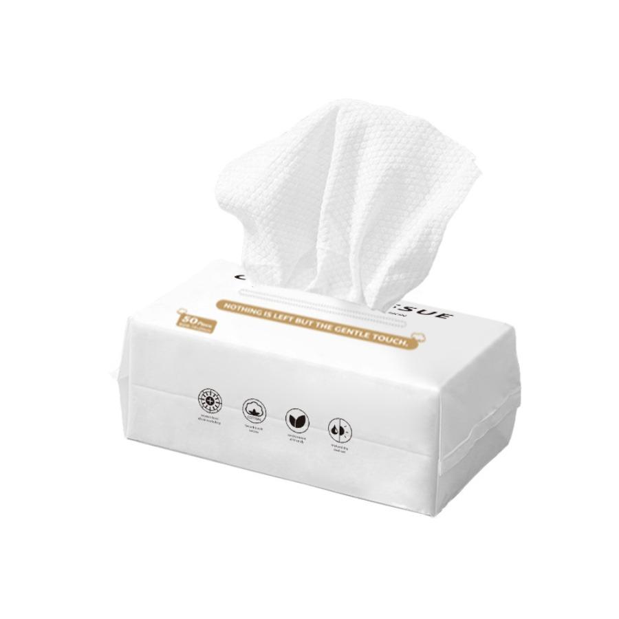 30/50/100 Stück/Packung Baumwolltuch Bambusfaser Gesichtsreinigungstücher Natürlich Einweg Waschlappen für Gesichtstücher Weich Saugfähig Umweltfreundliche Reinigungstücher