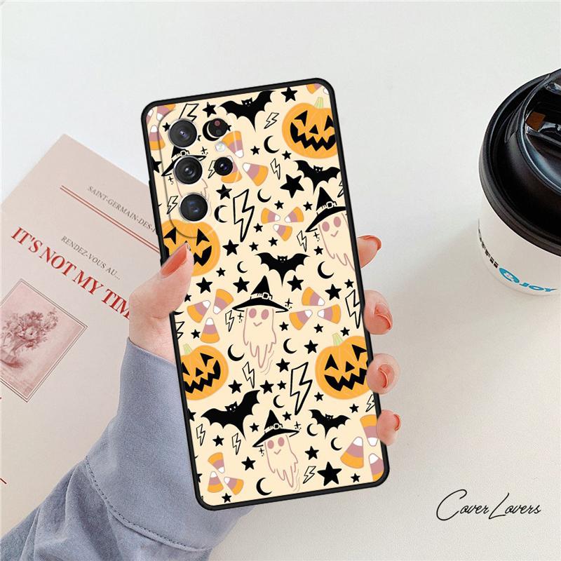 Halloween Phone Case For Samsung Galaxy S24 S25 S23 S22 Ultra Note 10 20 Plus S20 S21 FE Cover