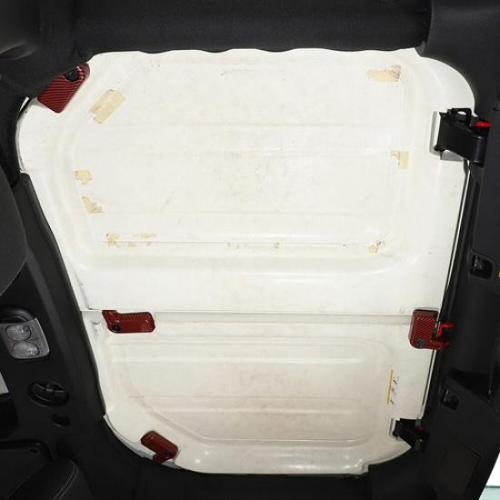 Hard Top Roof Disassembly Switch Cover Trim For Wrangler JK Red Carbon Fiber