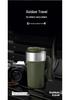 8th Gen 232g Stainless Steel Insulated Coffee Cup with Lanyard Straw, Portable for Car & Outdoor Use