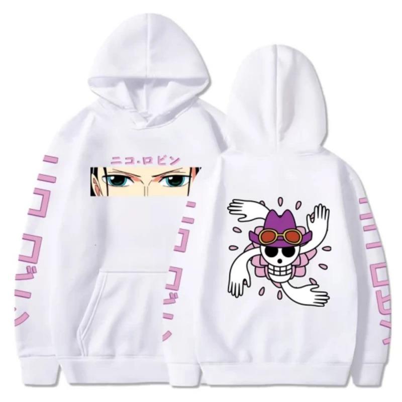 One Piece Kapuzenpullover Nico Robin Grafik Anime Pullover Hoodie Herren Trend Street Sport Pullover Damen Hohe Qualität Herbst Winter Jumper