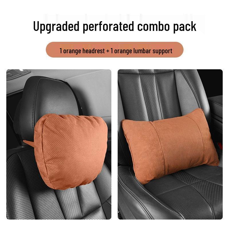 Maybach Car Headrest and Back Support Pillow Set