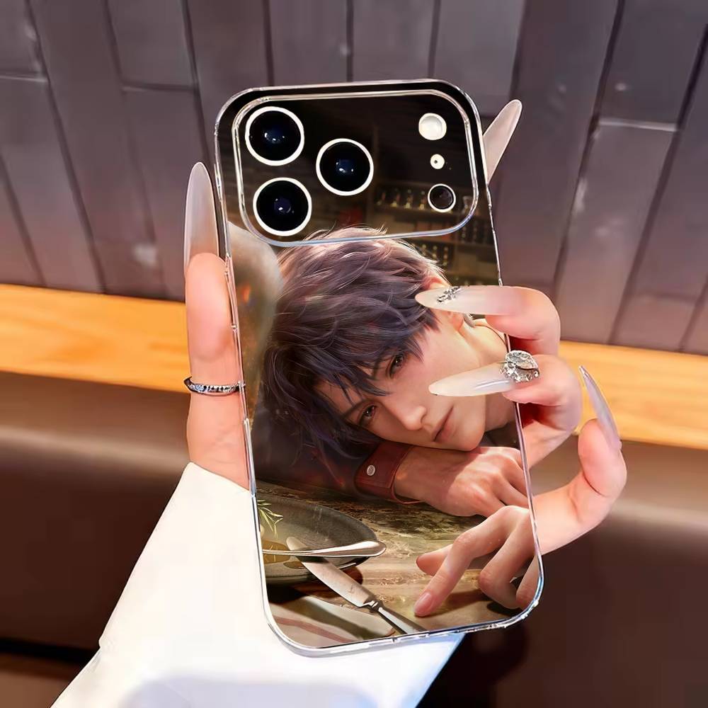 

Rafayel L-Love and D-Deepspace Phone Case For iPhone17,16,15,14,13,12,11 Plus,Pro Max Soft Transparent Cover iPhone12