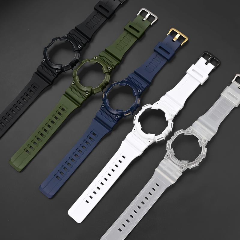 Reimveske for Casio G-Shock AQ-S810 Menn Kvinner Erstatning Matt Gummi Silikon Klokkereim Armbånd