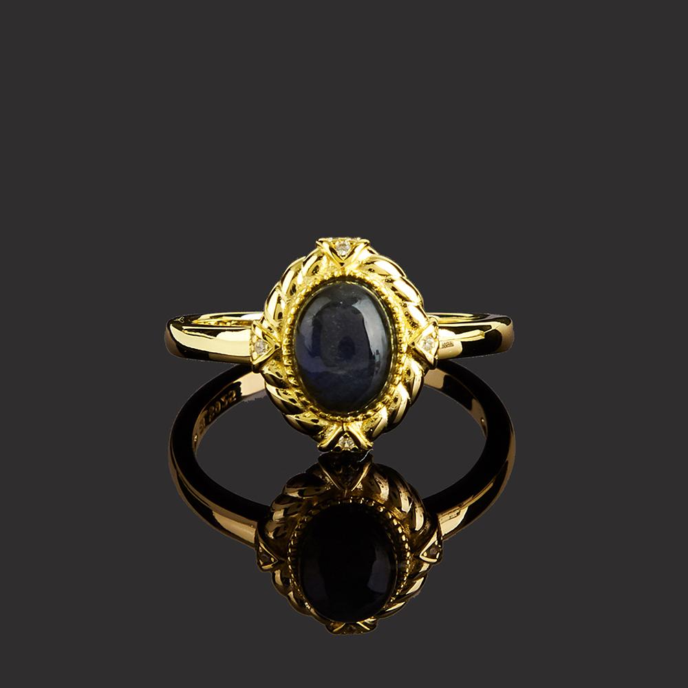 

Красивое женское кольцо из стерлингового серебра 925 пробы Натуральный лабрадорит овальное 6*8 мм драгоценные камни тонкие ювелирные изделия для подарков на день рождения US RING SIZE:6# синий