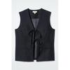 Cos Japan Tie Front Vest