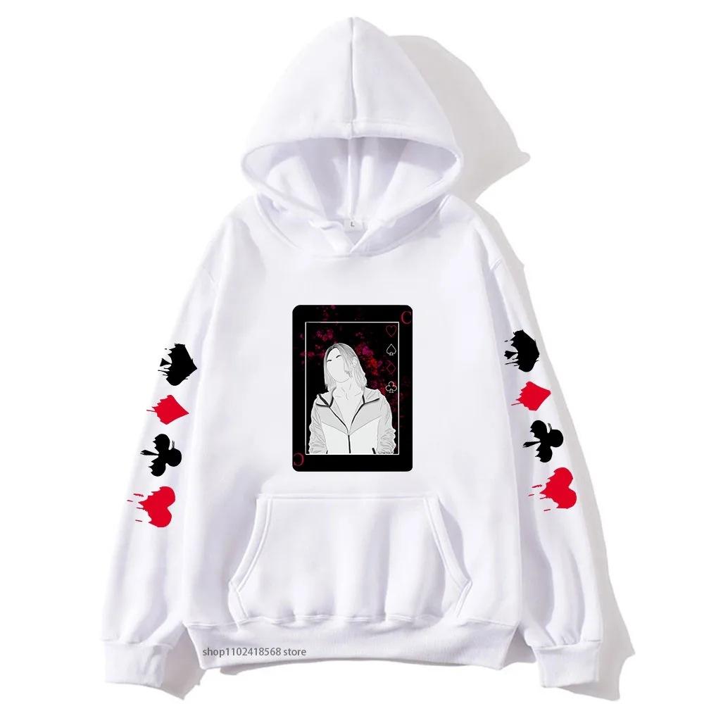 Anime Alice In Borderland Hoodies Kawaii Cartoon Chishiya Unisex Autumn Winter Fleece Sweatshirt