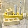 2pack ceramic toothbrush and toothpaste rack,cream style cheese shape sink,electric toothbrush,toothpaste rack,storage rack base bracket storage rack