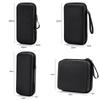 New Hard Shell EVA Storage Box Black Portable Zipper Earphone Case Mini Small Bag Charging Cable