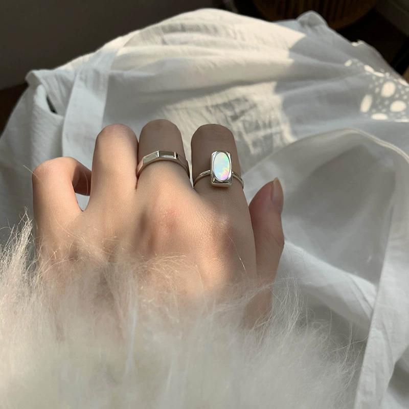 Delicate Temperament Imitate Shell Cuff Finger Rings for Women New Jewelry Gift Party Beach Vacation Anillos Mujer