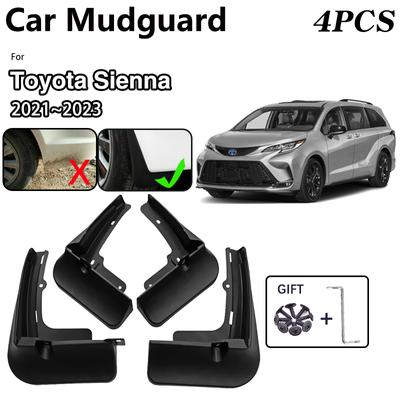 Auto Hinterrad Kotflügel Für Toyota Sienna 2023 Zubehör 2022 Backen Farbe Schmutzfänger Vorne Kotflügel Schlamm Guards Splash