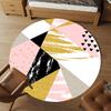 1pc Geometric Circle Round Chair Mat Area Rug - Non-Slip, Floor Mat for Office, Bedroom, and Indoor Decor C1125584