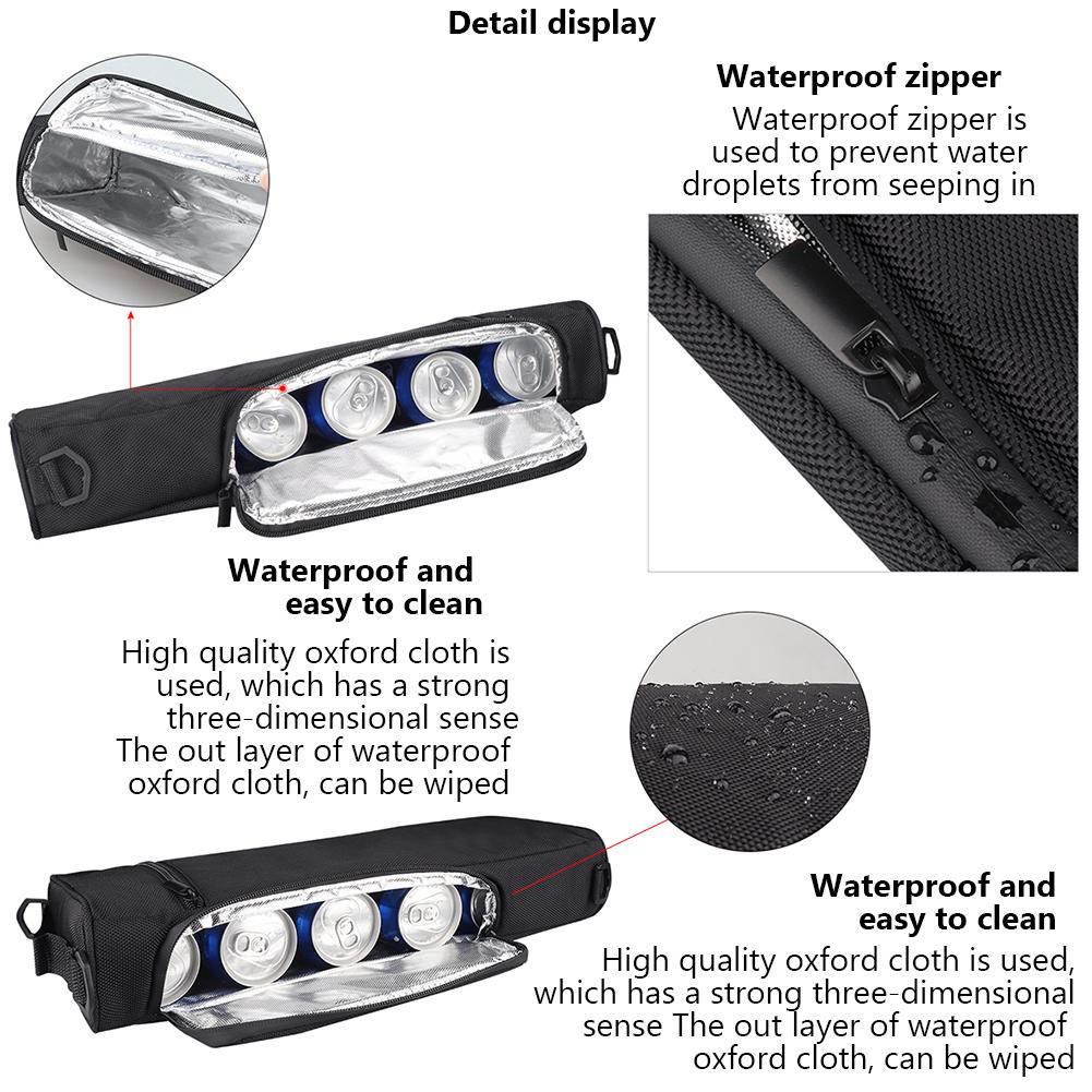 Outdoor Portable Beer Sleeve For Golf Bag Beverages Insulated Ice Bag With Adjustable Straps For Dad Husband Gifts