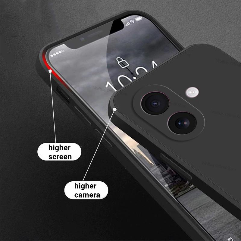 For iPhone 17 Case For Apple iPhone 17 Air 17 Pro Max Cover Bumper Luxury TPU Shockproof Liquid Silicone Protective Phone Cover