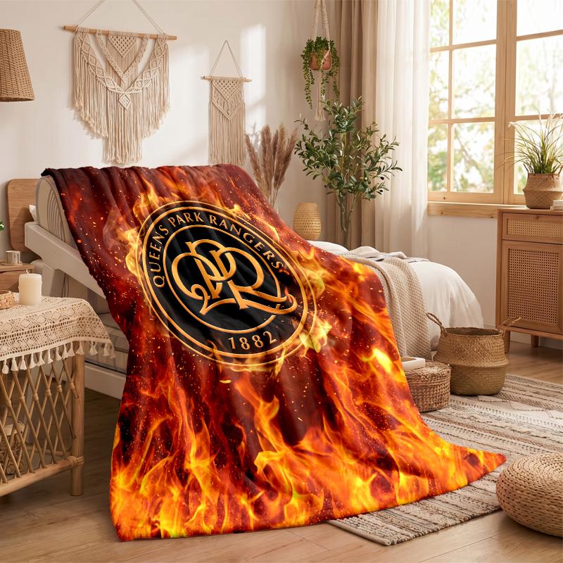 Queens Park Rangers Football Print Flannel Blanket Soft Warm Sofa Bed Throw Blanket For Home Office Bedroom