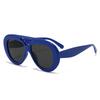 New Large Frame Sunglasses Round Circular Sun Glasses Double Beams Fashion Personality Women Men Sunglasses