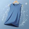 2025 New T-shirt Men's Ice Silk Quick-drying Short-sleeved Ice Silk Short-sleeved Vest