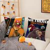 Game M-Metroid Cool Soldier Pillow Case Pattern Printed Pillowcase for Living Room Sofa Cushion Cover & Bedroom Decor