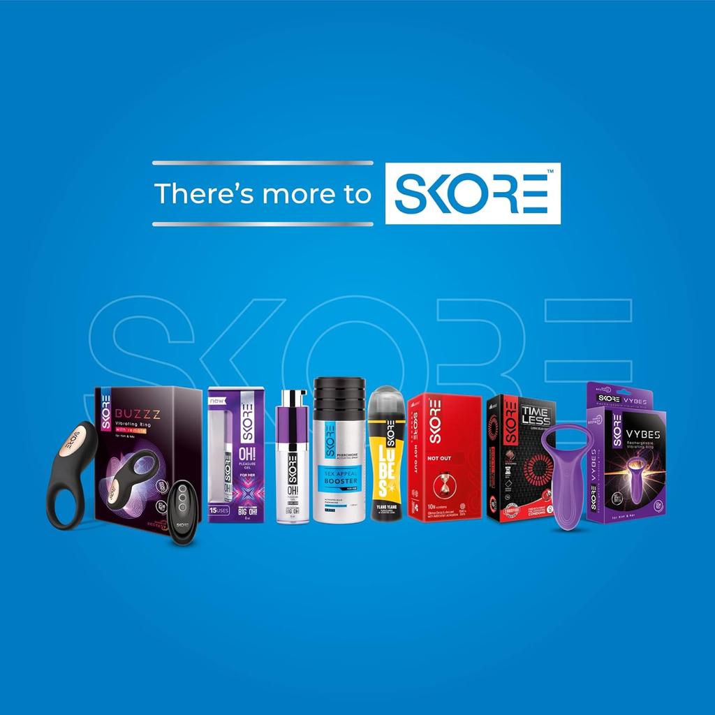 Skore Blues Coloured Condoms Pack Of 4 x 10 Units Delay Lubricated Comfortable Fit Protection For Intimate Moments